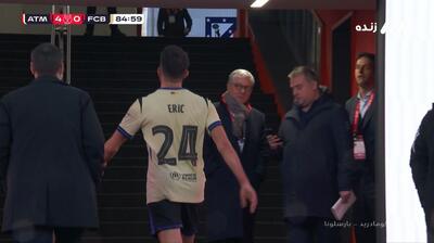  کارت قرمز مستقیم برای اریک گارسیا مقابل اتلتیکو مادرید