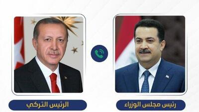  تاکید السودانی و اردوغان بر گفت‌وگو و خودداری از تنش در منطقه