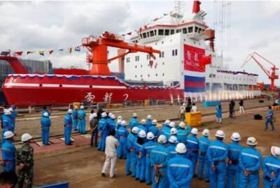  یخ‌شکن هسته‌ای چین باعث نگرانی آمریکا شده است + عکس