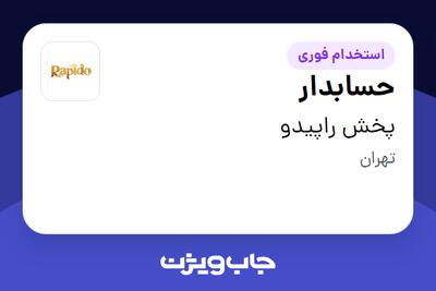  استخدام حسابدار در پخش راپیدو