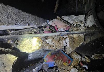  تخریب شدید ساختمان ۲طبقه بر اثر انفجار مواد محترقه