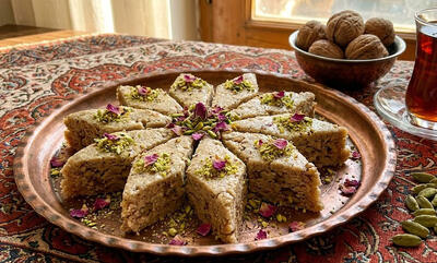  طرز تهیه حلوا هل و گردو به روش خانگی