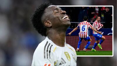  واکنش وینیسیوس پس از شنیدن نتیجه دیدار بارسلونا و اتلتیکو مادرید - پارس فوتبال