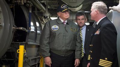  لفاظی ترامپ درباره اعزام ناو جرارد فورد: خیلی زود معلوم می‌شود