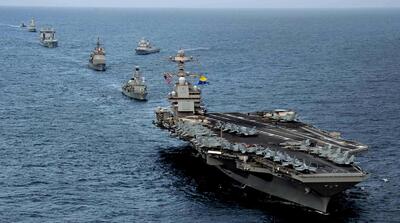  جزئیات اعزام ناو هواپیمابر جرالد فورد به خاورمیانه + زیرنویس