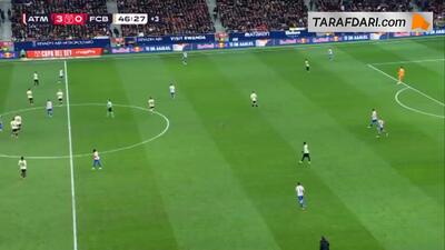  گل خولیان آلوارز به بارسلونا (اتلتیکو مادرید 4-0 بارسلونا)