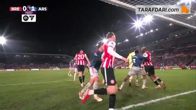  گل کین لوییس پاتر به آرسنال (برنتفورد 1-1 آرسنال)