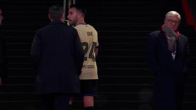  لحظه اخراج اریک گارسیا مقابل اتلتیکومادرید