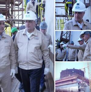  بازدید رئیس سازمان انرژی اتمی از روند احداث واحدهای ۲ و ۳ نیروگاه بوشهر