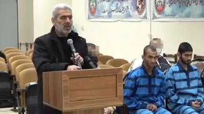  صدا و سیما تصاویری از جلسه دادگاه دو نفر از دستگیر شدگان حوادث دی ماه را پخش کرد