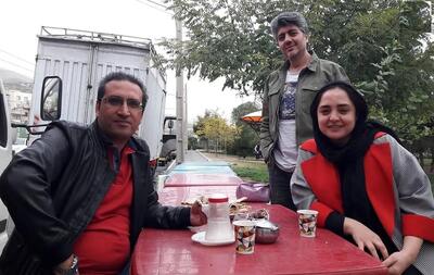  سال 97؛ ستایش و مهدی مظفری در پشت صحنه سریال ستایش 3