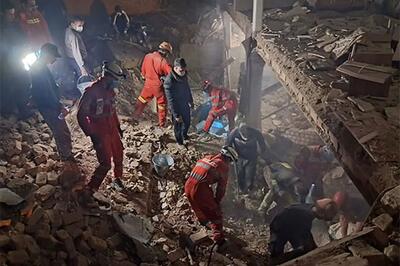  انفجار گاز در قم ساختمان مسکونی را ویران کرد