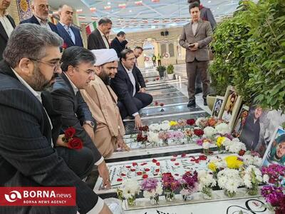  ادای احترام به مقام شامخ شهدا با حضور معاون استاندار تهران در شهرستان قدس