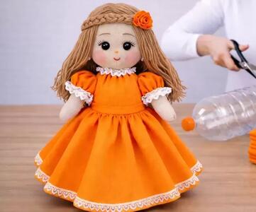  این عروسک جای دیگری نیست / ساخت یک عروسک پرنسسی با بطری پلاستیکی