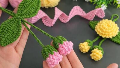  این گل های قلاب بافی رو ساختم… و همون روز همه فروش رفت!