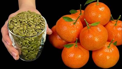  نارنگی و تخمه کدو را با هم مخلوط کنید / من ۲۰ کیلوگرم وزن کم کردم