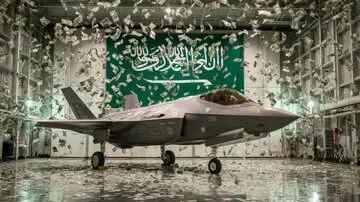  رونمایی از جنگنده «اف ۳۵» با نشان عربستان /ورود به باشگاه کاربران جنگنده‌های پنهان‌کار +عکس