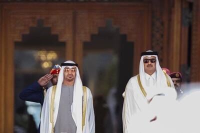  الجزیره: امیر قطر و رئیس امارات درباره تلاش‌ها جهت کاهش تنش در منطقه گفت‌وگو کردند