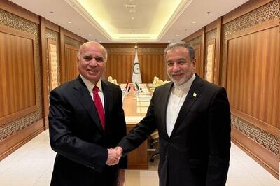  گفت‌وگوی عراقچی با همتای عراقی خود درباره مذاکرات هسته‌ای/ فؤاد حسین بر اهمیت دستیابی به نتایج مثبت در جریان نشست احتمالی آتی با آمریکا در ژنو سوئیس تأکید کرد