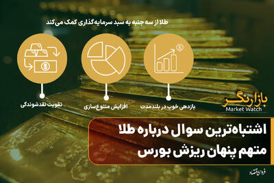  اشتباه‌ترین سوال درباره طلا؛ متهم پنهان ریزش بورس؛ علت افت نقره و طلا در بازار ایران