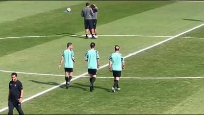  حضور امیر عرب براقی پس از پنج هفته در مستطیل سبز + ویدئو