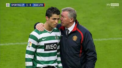  وقتی کریستیانو رونالدو ۱۸ ساله با تیم ۱ میلیارد یورویی منچستر یونایتد بازی کرد