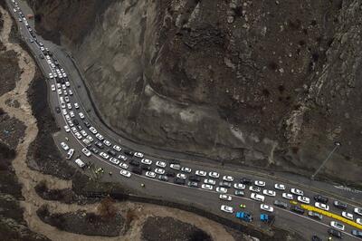  جاده هراز یکطرفه شد