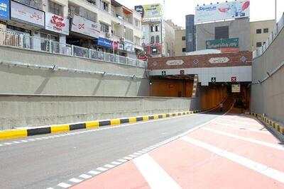  امشب تونل امیرکبیر و باند جنوبی تونل شهدای غزه مسدود است