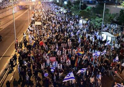  تظاهرات هزاران نفر در تل‌آویو علیه نتانیاهو