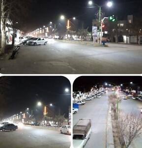  اجرای طرح نوسازی شبکه روشنایی معابر در رومشکان با نصب ۳۰۵ چراغ LED