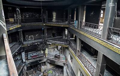  عکس/ آثار حمله و آتش زدن حوزه علمیه اسفراین در اغتشاشات اخیر