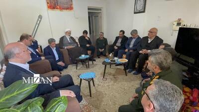  دیدار رئیس سازمان قضایی نیرو‌های مسلح کل کشور با خانواده پرستار گیلانی «شهیده مرضیه نبوی نیا»