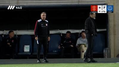  واکنش عجیب اوسمار روی نیمکت پس از گل دوم گل گهر/ فیلم