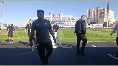  ویدیو| کیفیت مناسب چمن و وضعیت ورزشگاه در آستانه بازی گل گهر - پرسپولیس - پارس فوتبال