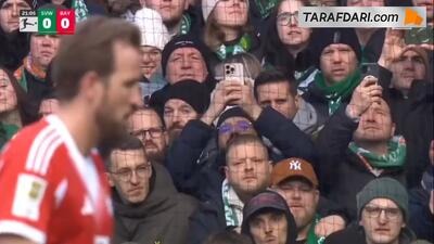  گل هری کین به وردربرمن از روی نقطه پنالتی (وردربرمن 0-1 بایرن مونیخ) - پارس فوتبال