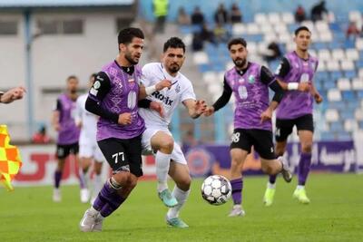  توقف ملوان بندرانزلی و خیبر خرم‌آباد در پایان نیمه اول - پارس فوتبال