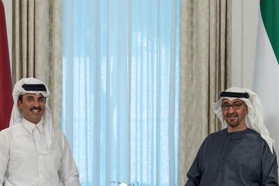  امیر قطر به امارات رفت