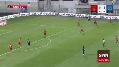  مشابه گل اول/ سوپر گل گل گهر به پرسپولیس توسط پوریا لطیفی فر در دقیقه 37