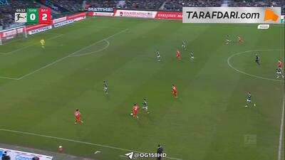  گل لئون گورتسکا به وردربرمن (وردربرمن 0-3 بایرن مونیخ)