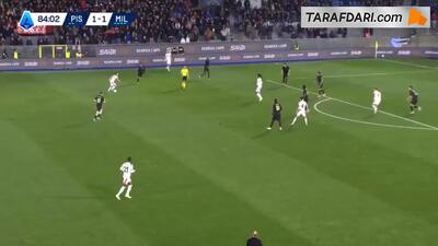  گل لوکا مودریچ به پیزا (پیزا 1-2 میلان)