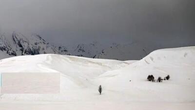  کوهرنگ در آغوش برف