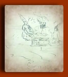  کشف نقاشی ناصرالدین‌شاه از خودش در دوران ولیعهدی / تصویر تاریخی و کمتر دیده‌شده ناصرالدین‌شاه و داستان پشت آن