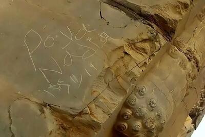  پیگرد قضایی در انتظار یادگاری‌نویس‌ها بر دروازه ملل تخت‌جمشید