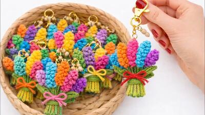  آموزش قلاب بافی برای تازه کاران: از آویز جاکلیدی تا دکوری زیبا