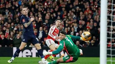  جشنواره گل آرسنال در یک نیمه؛ صعود مثل آب خوردن