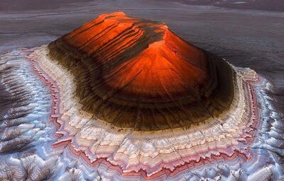  تصاویر؛ کوهی که شبیه کیک است!