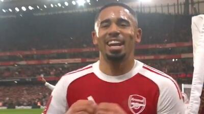  گل چهارم آرسنال به ویگان (گابریل مارتینلی)