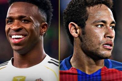  وینیسیوس در کنار نیمار؛ برابری با رکورد ۶۸ گله ستاره برزیلی در لالیگا