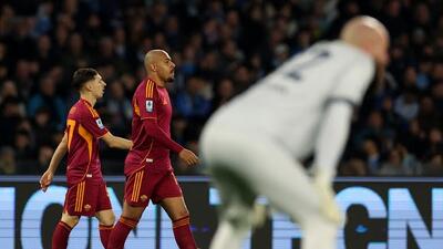  گل اول رم به ناپولی (مالن)