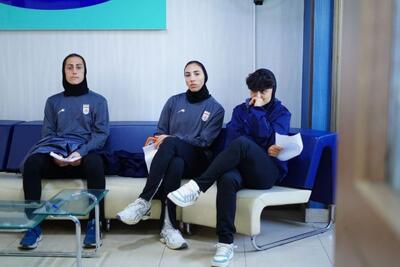  گزارش تصویری/ حضور بازیکنان تیم ملی بانوان در ایفمارک